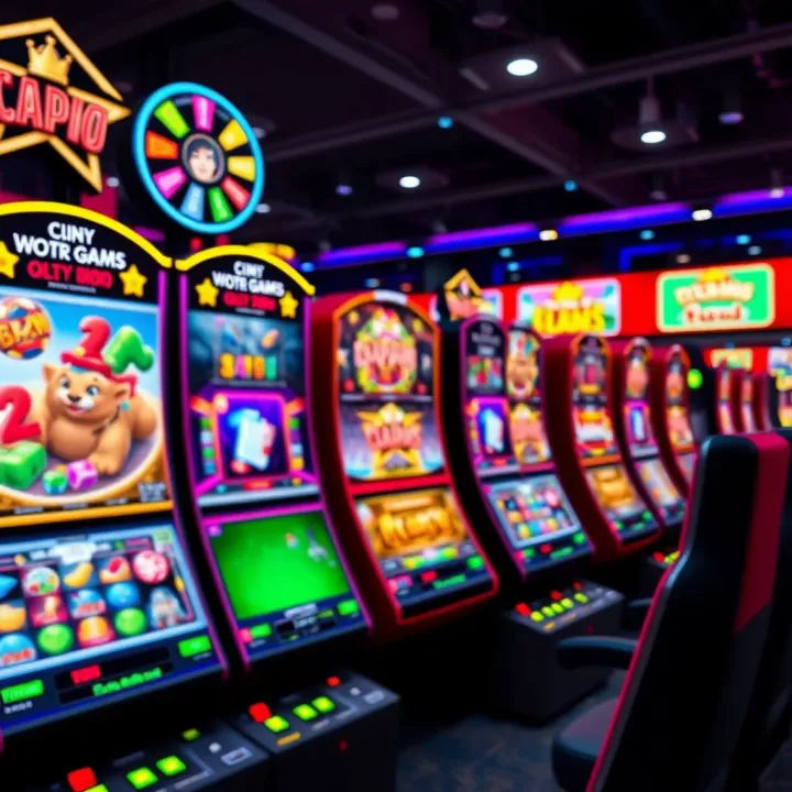 Dynamic casino game screen showcasing vibrant graphics and interactive play options
