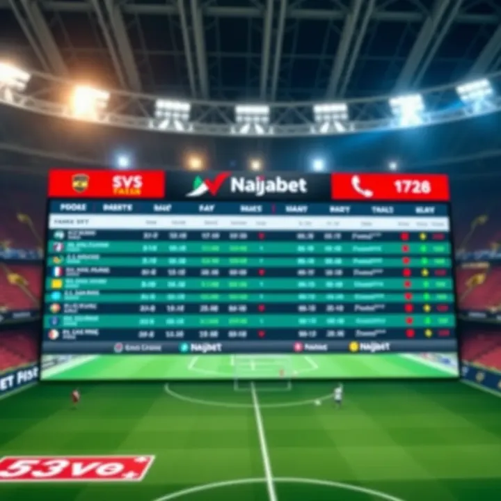 Exciting live sports betting interface with real-time odds and match updates