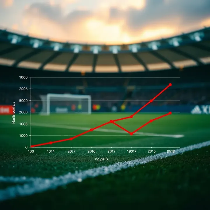 Graph showing betting outcomes with Asian Handicap away plus 1.5 compared to traditional methods