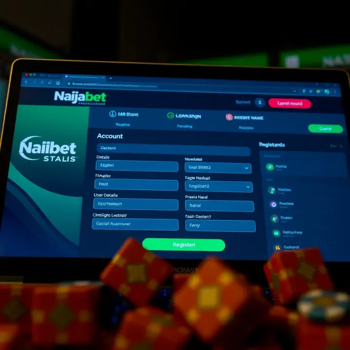 Naijabet Account Registration Screen Registration form on Naijabet platform with fields for user details