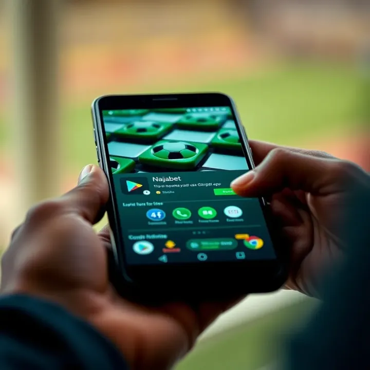 Naijabet App Download Page on Google Play Store Google Play Store page showing Naijabet app ready for download on Android device