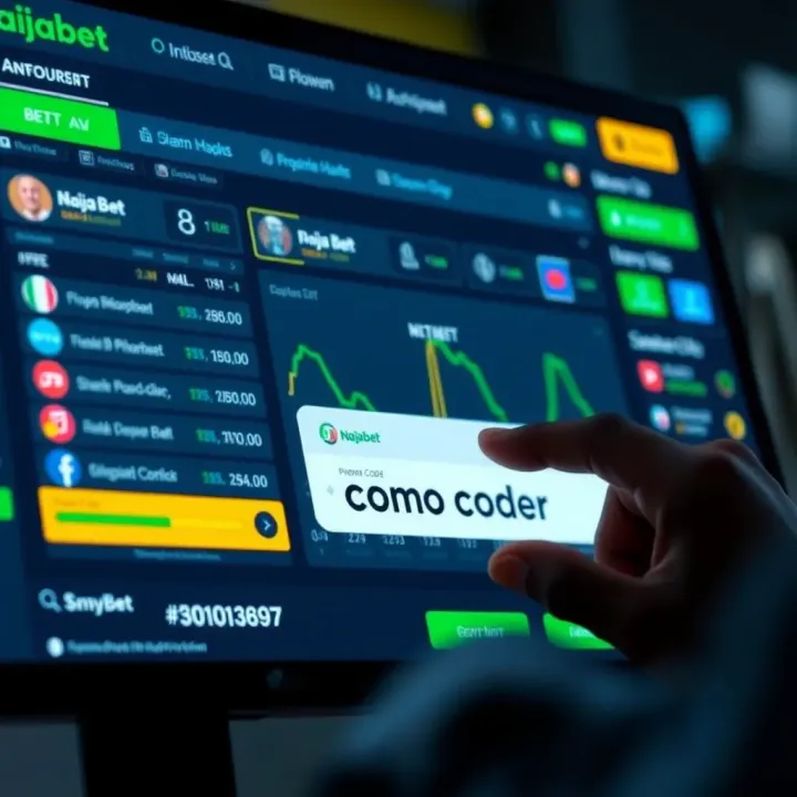 Redeeming Naijabet Promo Code for Enhanced Betting Rewards User entering Naijabet promo code on betting platform interface