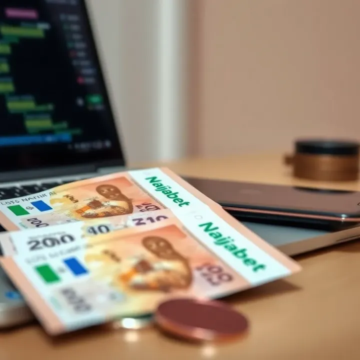 Nigerian currency and digital payment icons representing safe deposit methods