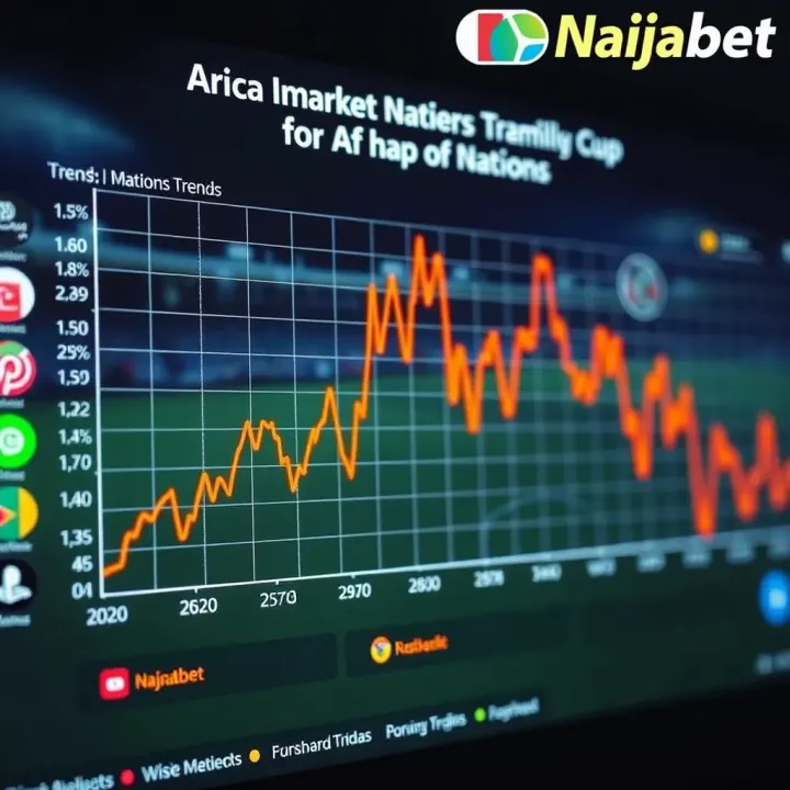 Graph displaying betting market trends and odds fluctuations for Africa Cup of Nations games