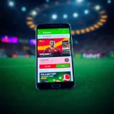 Mobile phone displaying Naijabet app download screen on an Android device