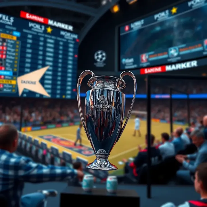 Various betting markets and odds available for UEFA Champions League on Naijabet