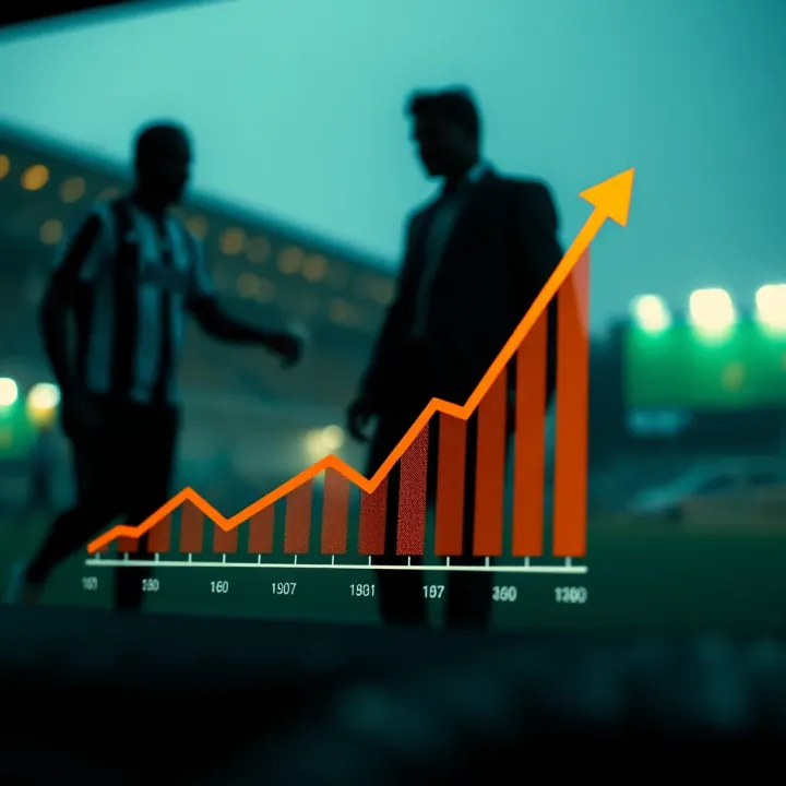 NaijaBet's Expansion and Market Impact in Nigeria's Betting Sector Graph showing upward growth trend of NaijaBet in Nigerian sports betting industry