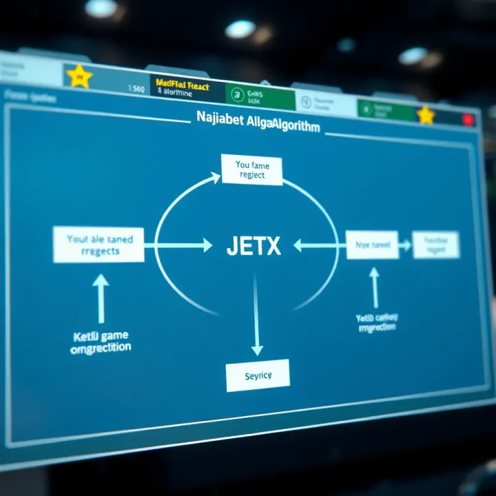 Diagram illustrating the flow of Naijabet JetX game algorithm and its impact on game outcomes