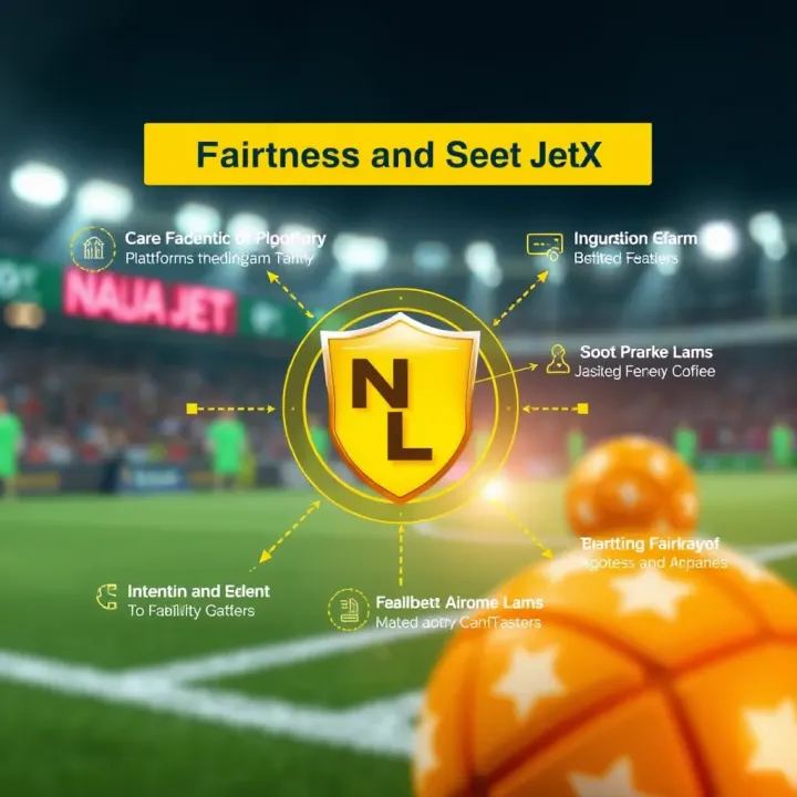 Fairness and Security Features in Naijabet JetX for Nigerian Gamers Graphic showing betting fairness and security features integrated in Naijabet JetX platform for Nigerian users