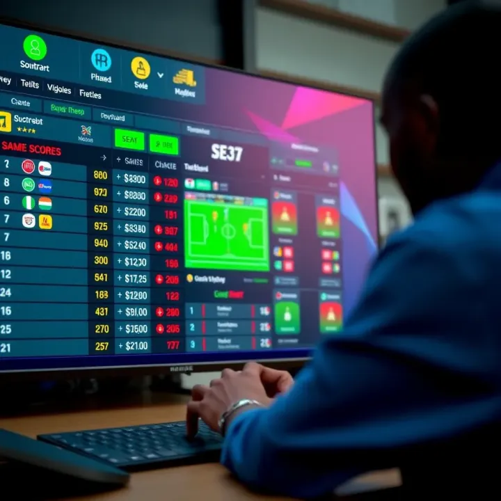 Dashboard displaying multiple sports scores with dynamic live updates for Nigerian users