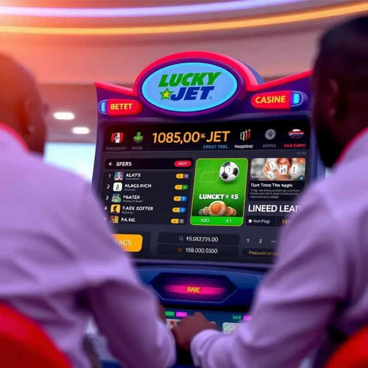 Illustration of Naijabet Lucky Jet game interface showcasing betting options and dynamic gameplay elements