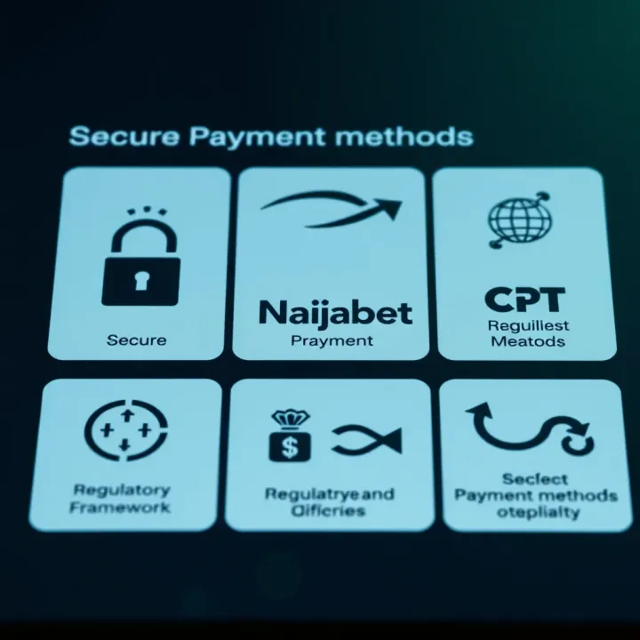 Depiction of secure payment methods and regulatory compliance symbols relevant to Naijabet operations in Malawi