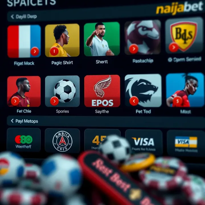 Diverse sports icons with payment method symbols illustrating expanded options for Nigerian bettors