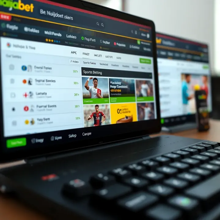 User interface showcasing diverse sports betting options on Naijabet platform