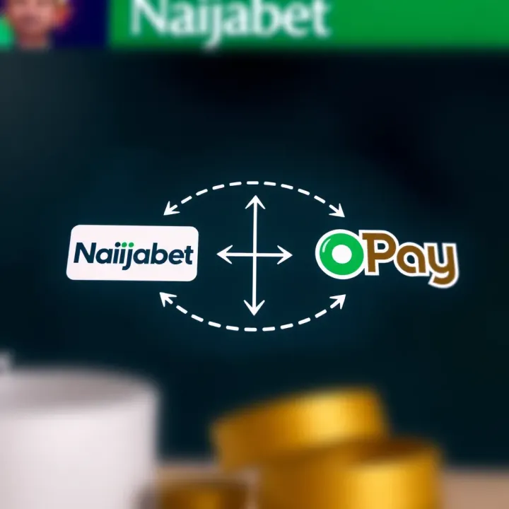 Naijabet and OPay Transaction Flow Overview Illustration showing Naijabet and OPay logo connected by arrows indicating transaction flow