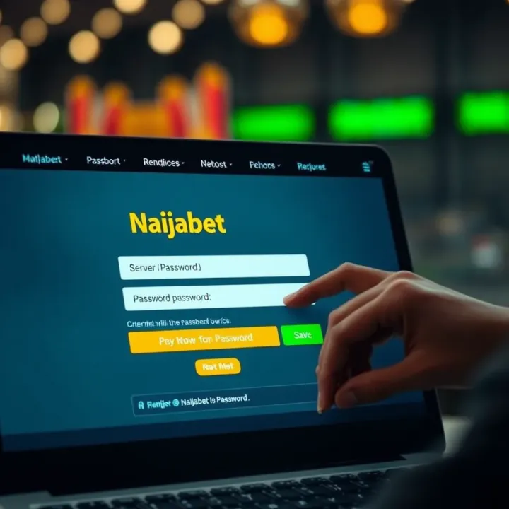Recovering Your Naijabet Password Through the Website User entering password recovery details on Naijabet website