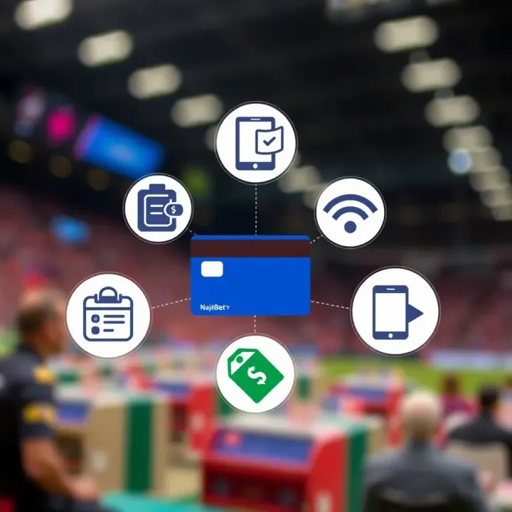 Illustration showing various electronic payment options including bank transfer, credit card, and mobile wallet icons