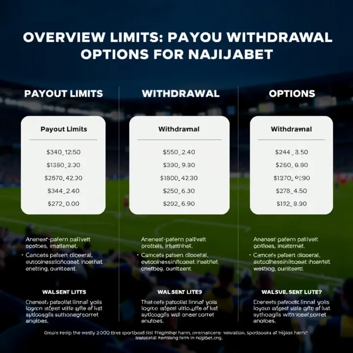Overview of Payout Limits and Withdrawal Options on Naijabet Graphic illustrating payout limits and withdrawal options in Nigerian sports betting