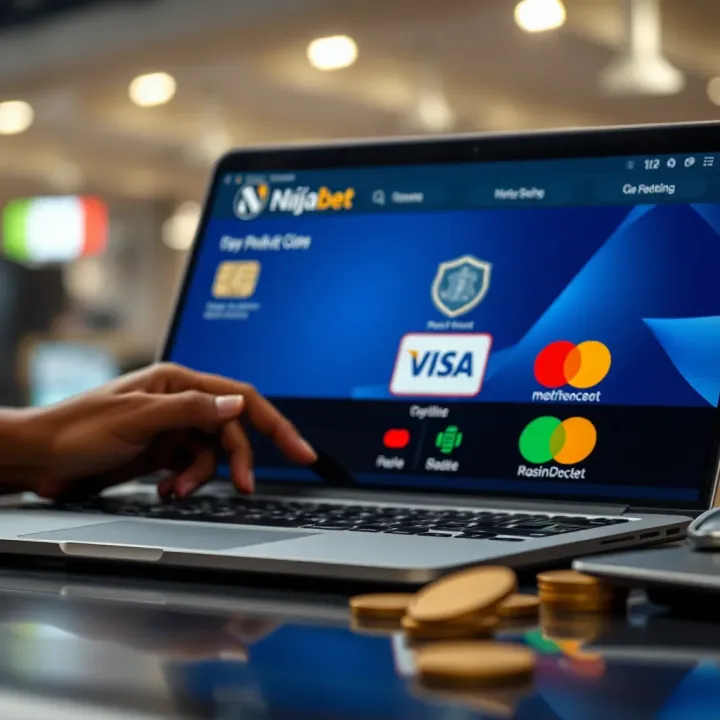 Illustration of secure payment methods available for Nigerian punters on Naijabet