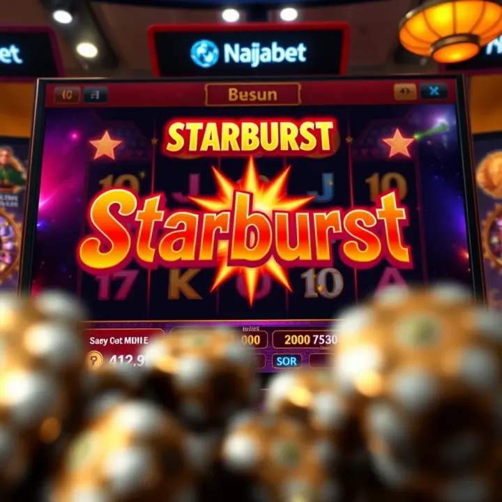 Naijabet platform showcasing Starburst slot with bonus features and potential rewards for Nigerian bettors