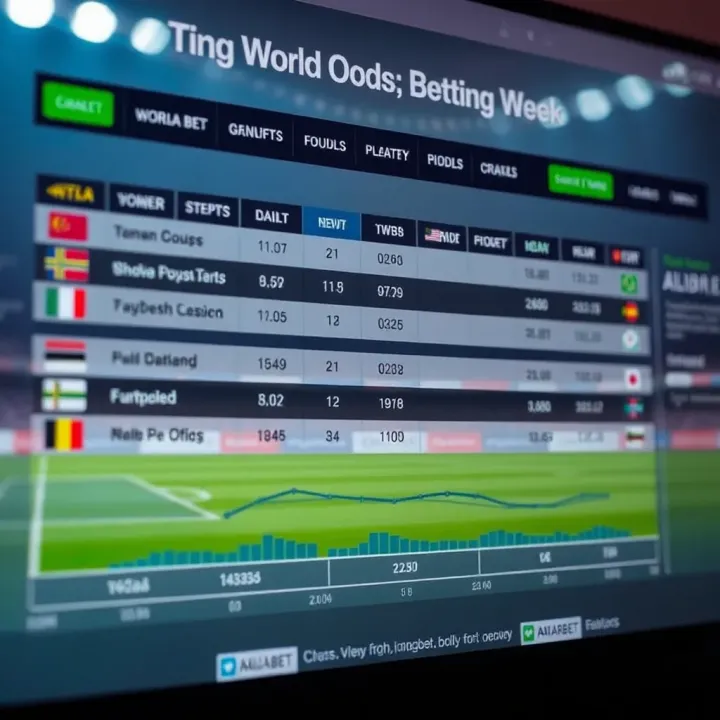 World Cup Predictions and Betting Odds Analysis Graph showing World Cup match predictions and betting odds