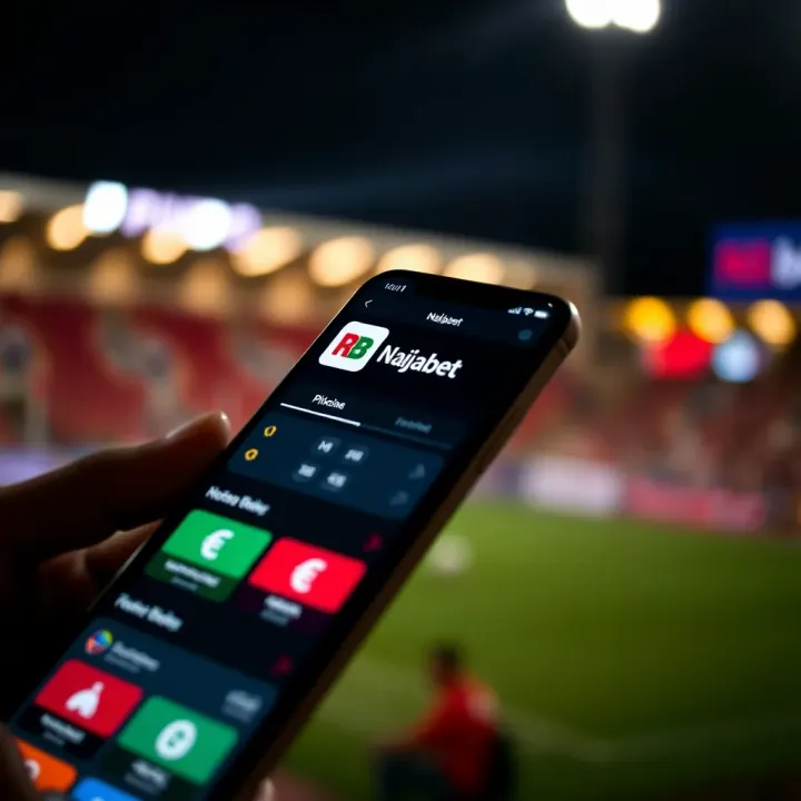 Naijabet app interface displayed on an iPhone with Nigerian currency symbols