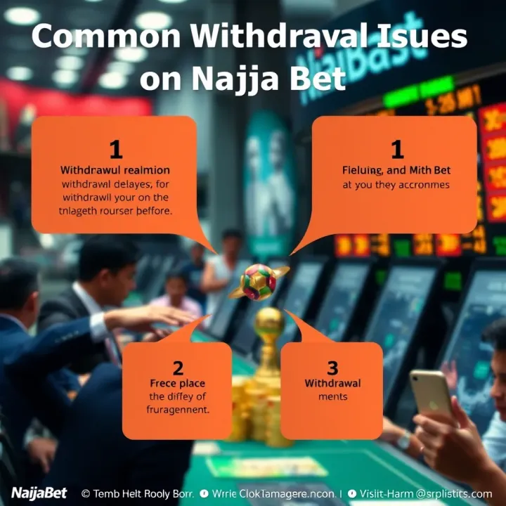 Common Withdrawal Issues on NaijaBet Illustration showing common reasons for withdrawal delays on NaijaBet platform